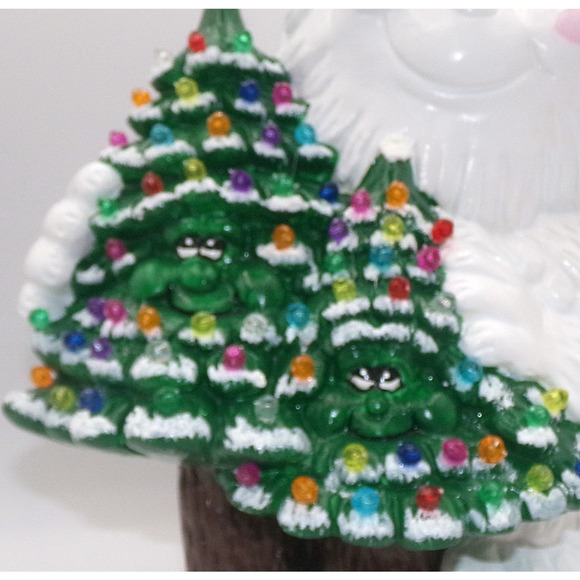 Vintage Retro style Tree Hugger Abominable Snowman Yeti Two Trees goggly eyes - Picture 8 of 16